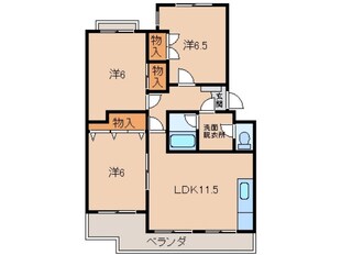 フォーシーズン和歌山Ⅰの物件間取画像